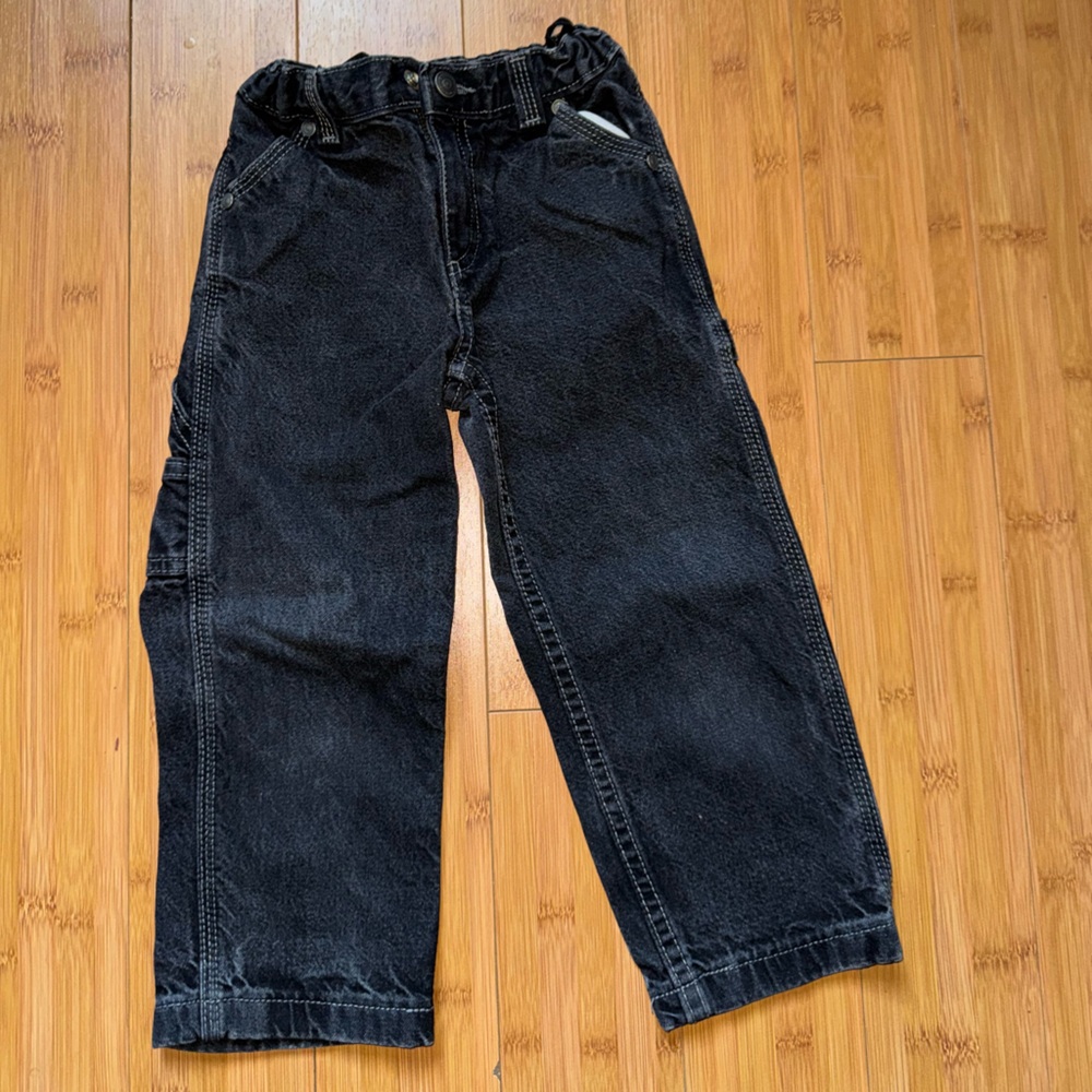 Kids Black Denim Arizona Pants
